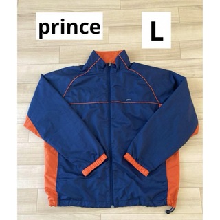 プリンス(Prince)のprince ナイロンジャケット　L ネイビー×オレンジ(ナイロンジャケット)