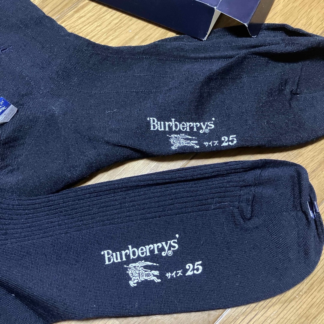 BURBERRY(バーバリー)のBurberryバーバリー　靴下ソックス　25センチ　2足セット メンズのレッグウェア(ソックス)の商品写真