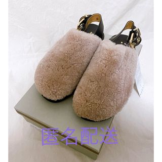 マルニ(Marni)の【新品・未使用】MARNI マルニ フスベットサボ サンダル ピンク 38サイズ(サンダル)