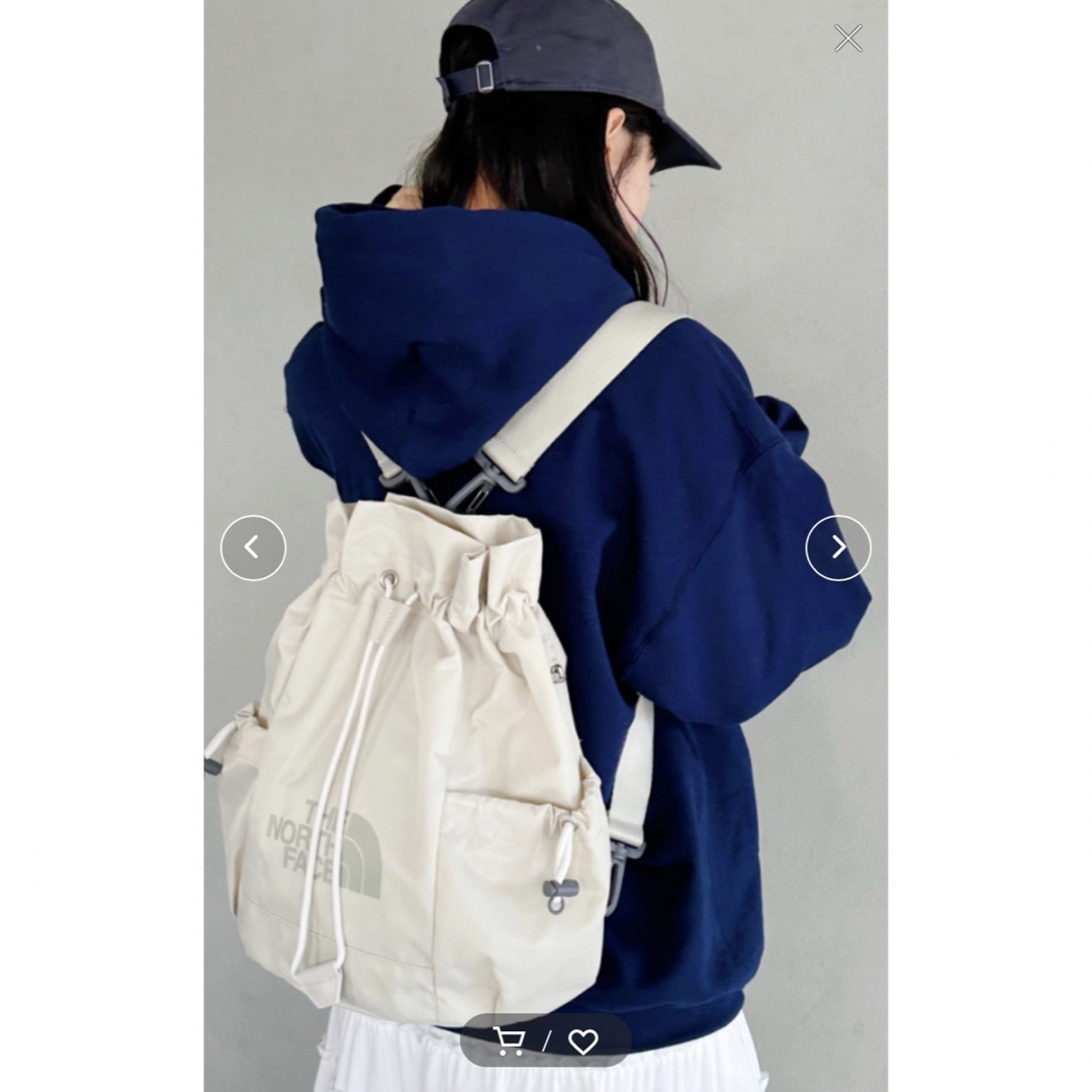 THE NORTH FACE(ザノースフェイス)の韓国ノースフェイスリュックバケットボニーパックLIGHTBONNEYPACK白 メンズのバッグ(バッグパック/リュック)の商品写真