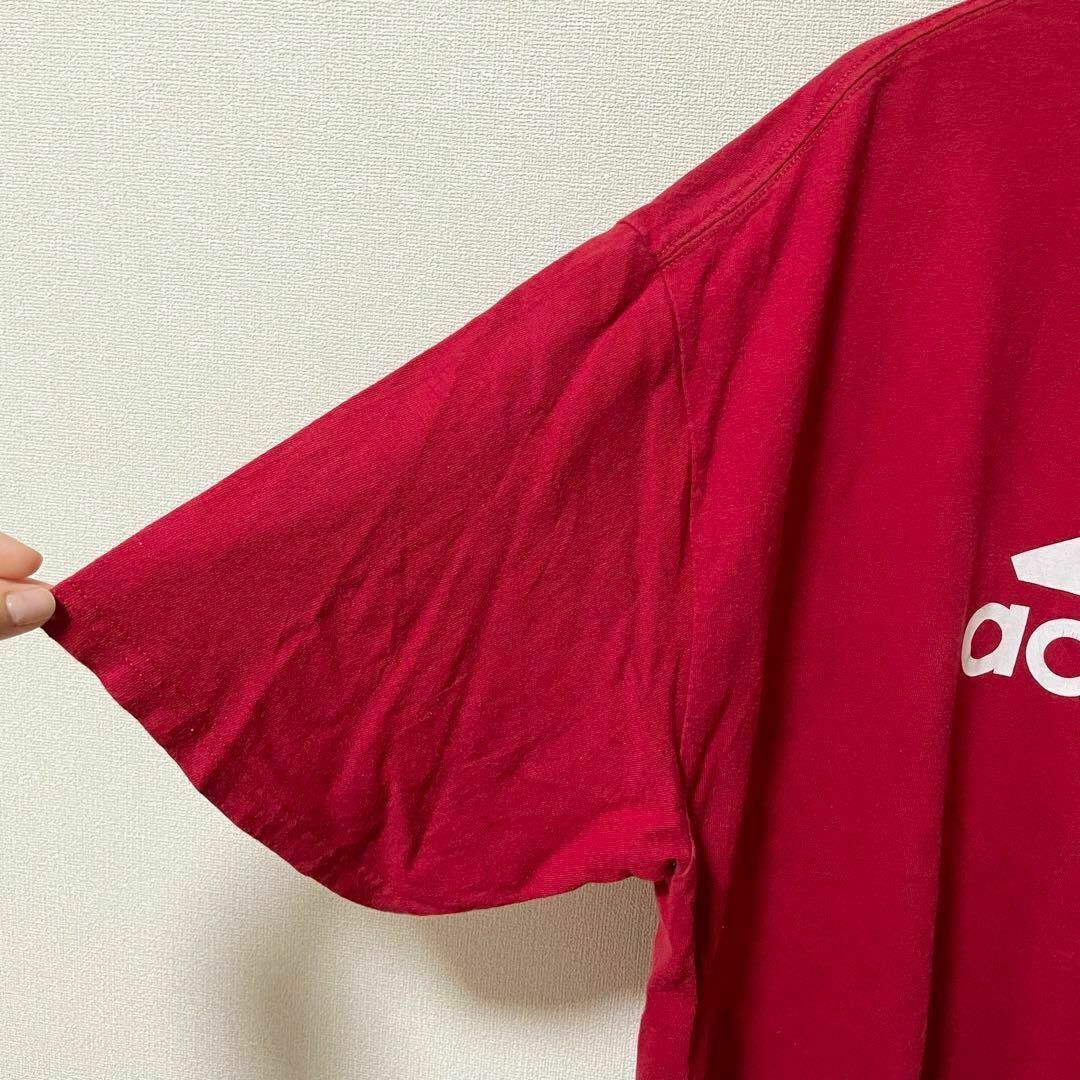 adidas(アディダス)のadidas アディダス 赤 レッド 半袖Tシャツ XL メンズのトップス(Tシャツ/カットソー(半袖/袖なし))の商品写真