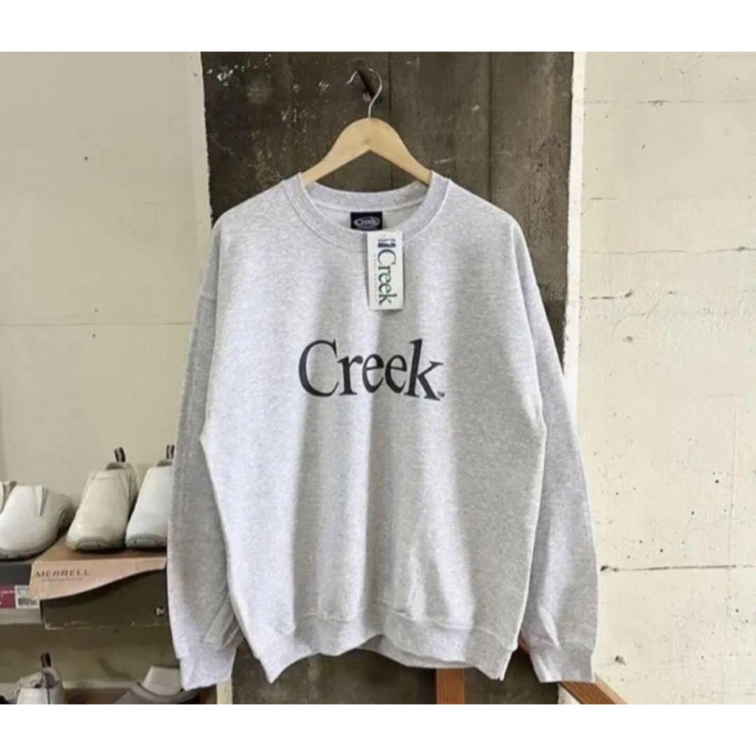 Creek グレー スウェット Lサイズ Creek ロゴ入り グレー スウェット Lサイズ