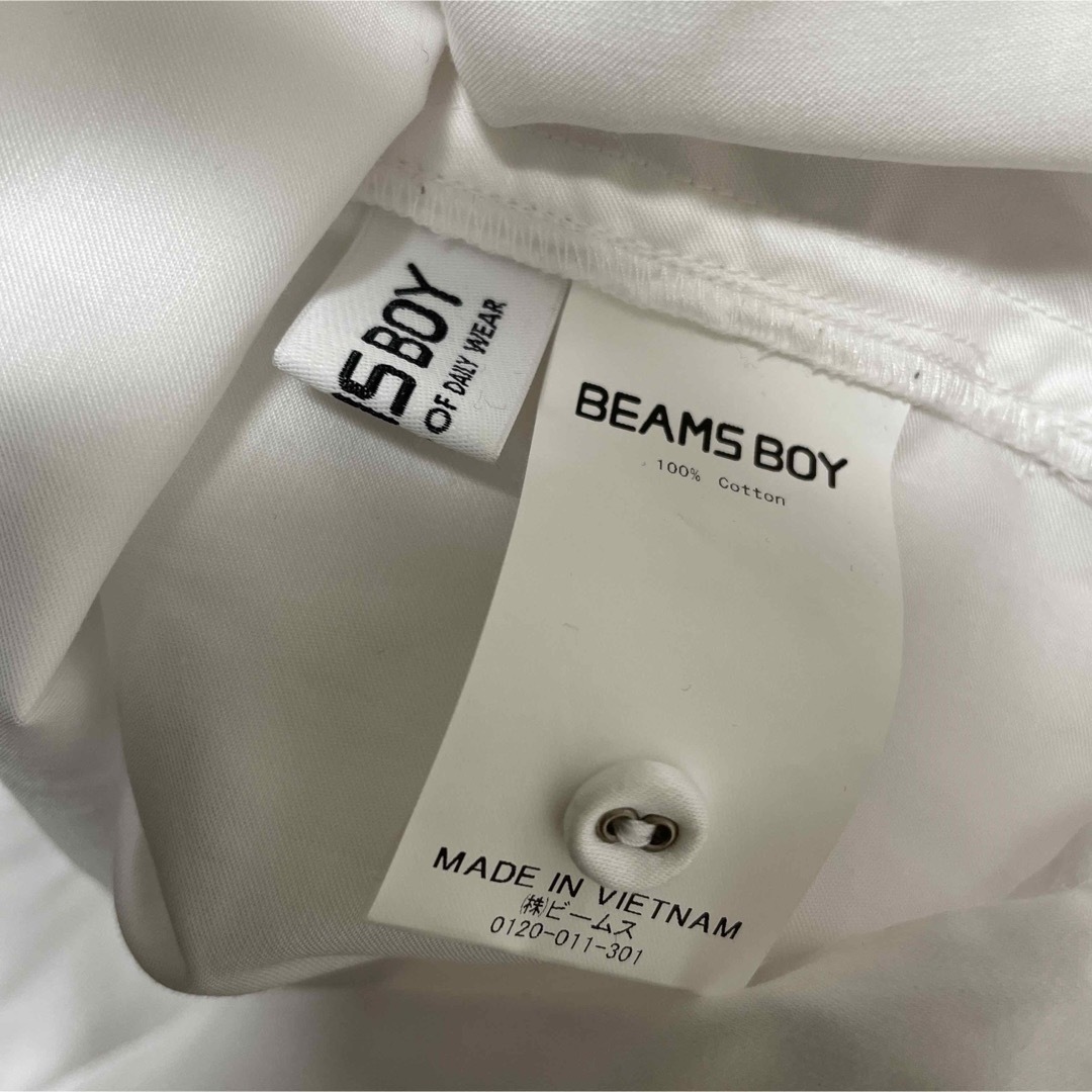 BEAMS BOY(ビームスボーイ)のBEAMS BOY  サテン バックトゥフロント ロングテイル シャツ レディースのトップス(シャツ/ブラウス(長袖/七分))の商品写真