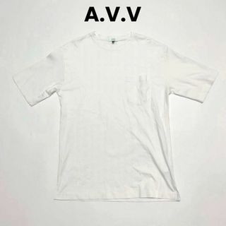 アーヴェヴェ(a.v.v)のcu302/A.V.V/アーヴェヴェ コットン 半袖 Tシャツ トップス(Tシャツ/カットソー(半袖/袖なし))