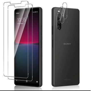Xperia 10 IV ガラスフィルム+レンズ保護フィルム 2枚セット(保護フィルム)