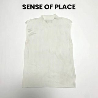 センスオブプレイスバイアーバンリサーチ(SENSE OF PLACE by URBAN RESEARCH)のcu309/アーバンリサーチ ノースリーブニット トップス フリー シンプル(ニット/セーター)