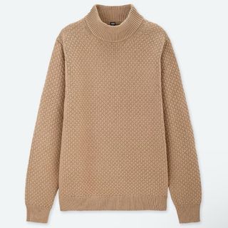 ユニクロ(UNIQLO)の20aw UNIQLO ユニクロ ミドルゲージモックネックセーター（長袖）(ニット/セーター)