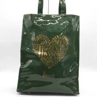 ハロッズ(Harrods)のハロッズ トートバッグ ビニールバッグ ハート柄 ブランド 鞄 カバン レディース グリーン Harrods(トートバッグ)