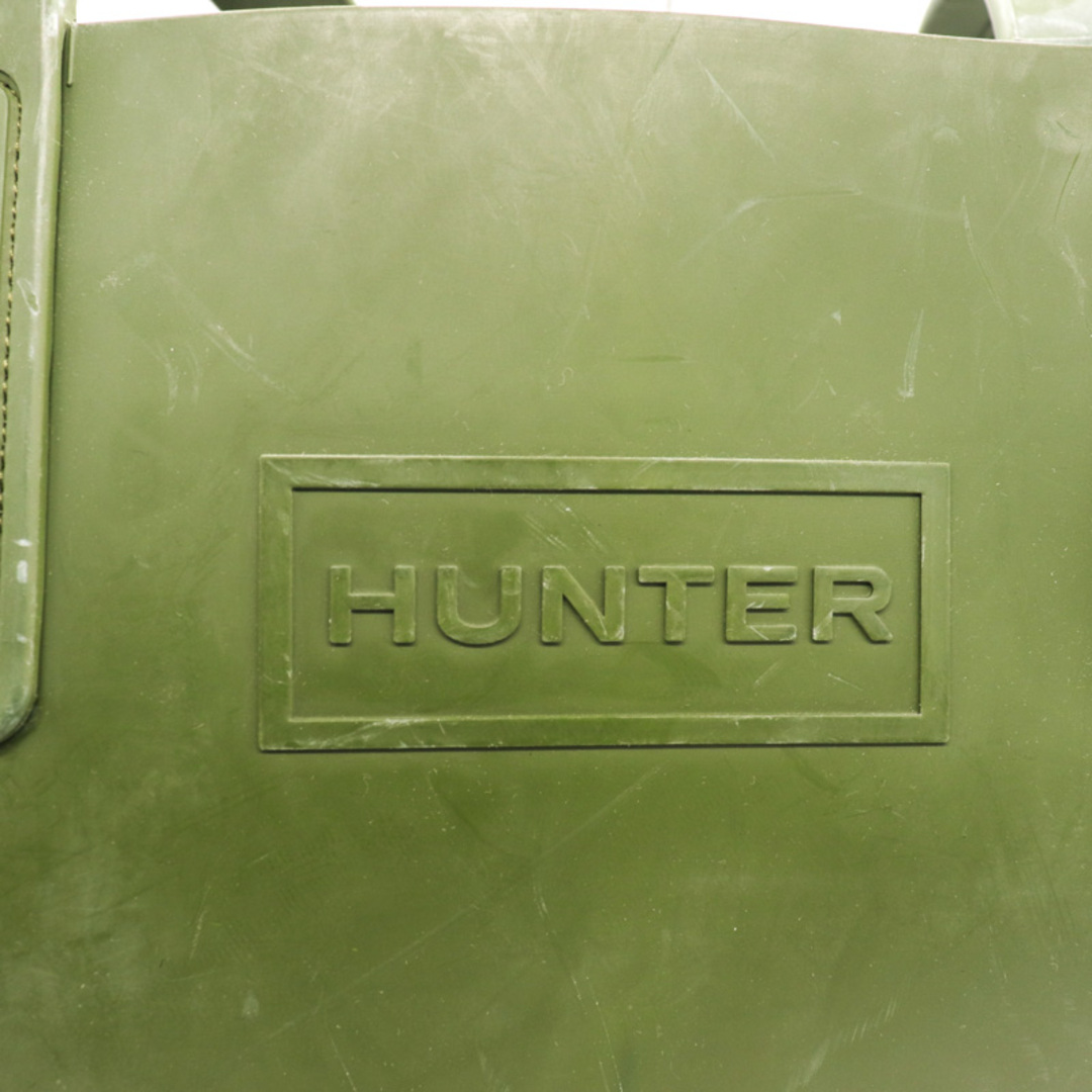 HUNTER(ハンター)のハンター トートバッグ ラバー素材 ショルダーバッグ 肩掛け アウトドア 防水 ブランド 鞄 カバン レディース グリーン HUNTER レディースのバッグ(トートバッグ)の商品写真