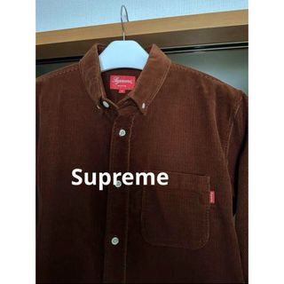 シュプリーム(Supreme)の✨極美品✨Supremeシュプリームコーデュロイ シャツ ブラウン(シャツ)