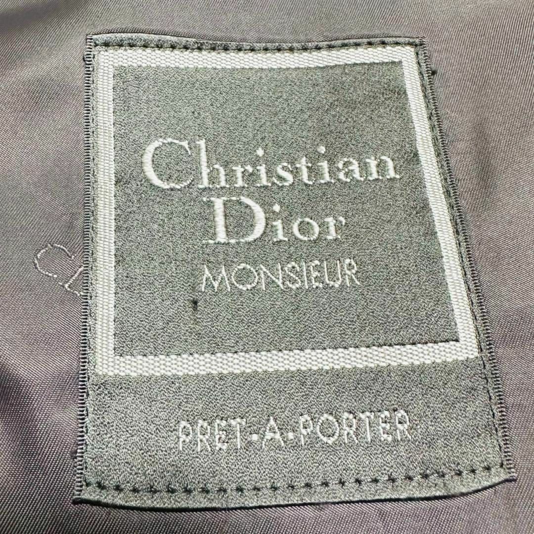 Christian Dior(クリスチャンディオール)のChristian Dior テーラードジャケット 銀ボタン モヘヤ混 紺 A5 メンズのジャケット/アウター(テーラードジャケット)の商品写真