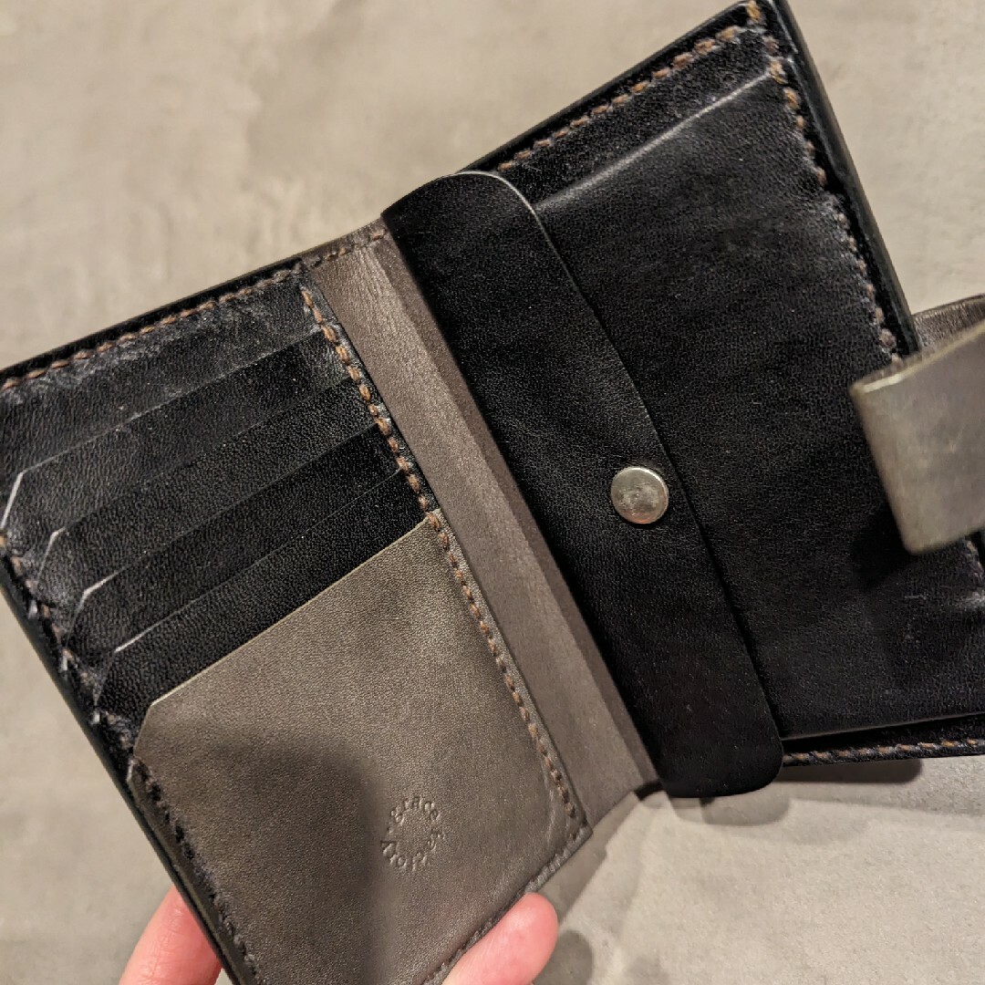 財布 折り財布 二つ折り 2つ折り 本革 メンズのファッション小物(折り財布)の商品写真