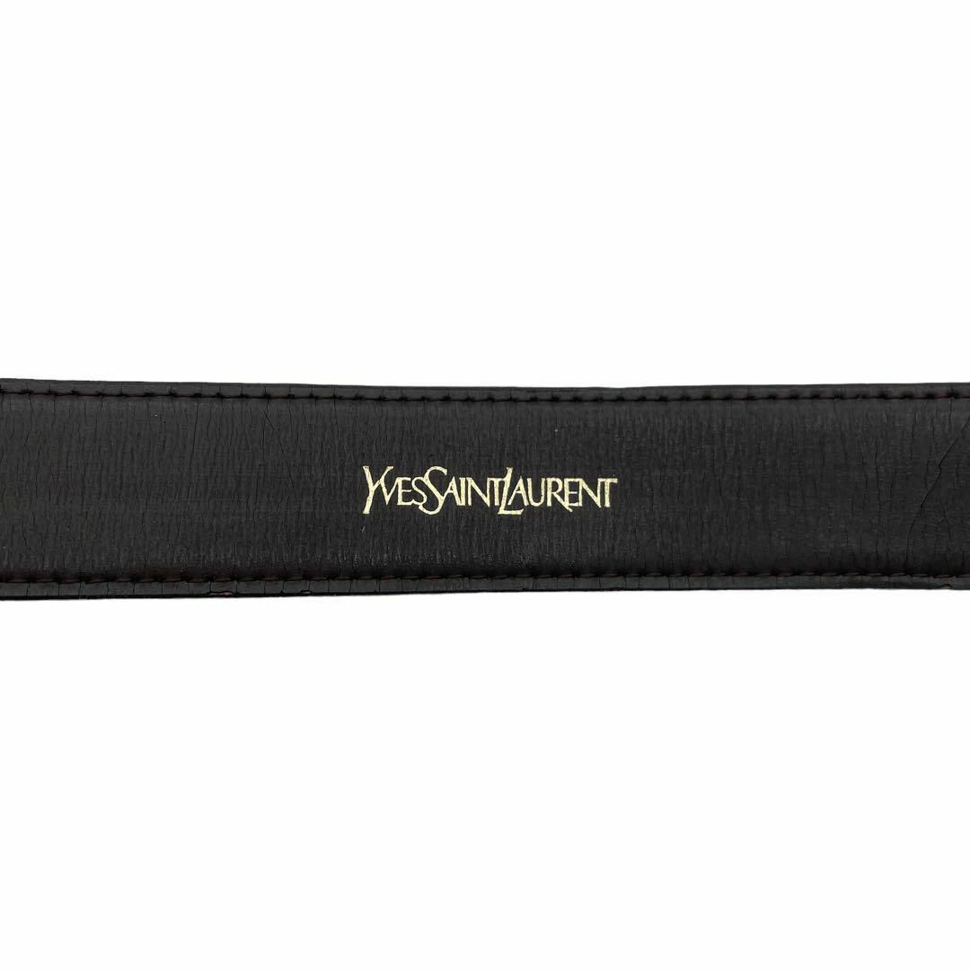 Yves Saint Laurent(イヴサンローラン)のYSL イヴ・サンローラン レザーベルト メンズ　ブラウン メンズのファッション小物(ベルト)の商品写真