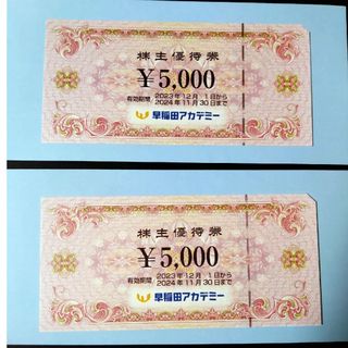 早稲田アカデミー　株主優待券10000円分(その他)