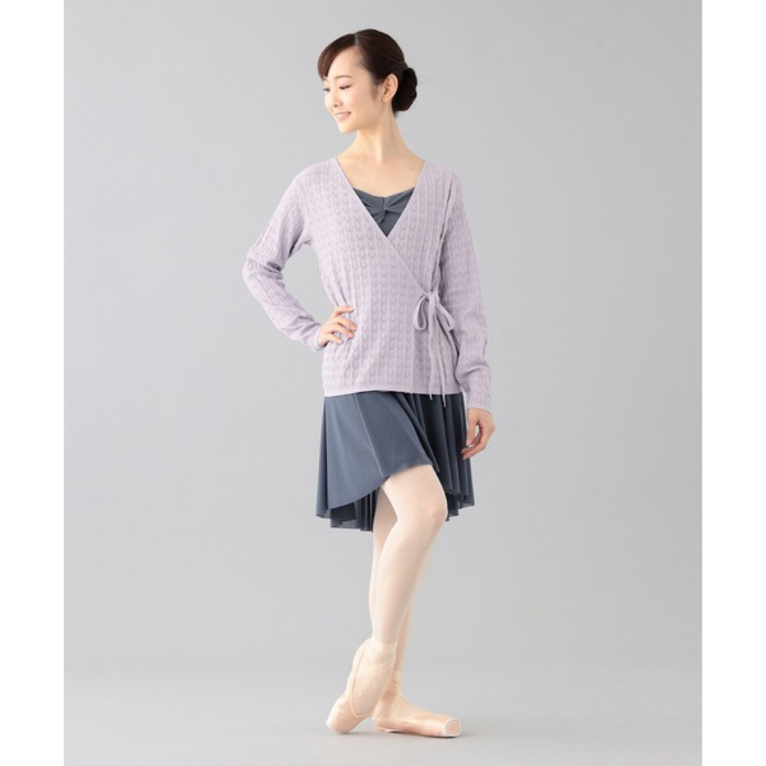 CHACOTT - Chacott ノーソーイングニットカシュクール ラベンダーの CHACOTT - Chacott ノーソーイングニットカシュクール ラベンダーの