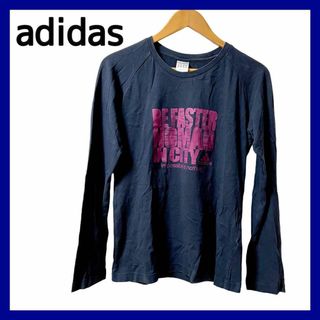 アディダス(adidas)のアディダス adidas 長袖Tシャツ ネイビー M ユニセックス(Tシャツ(長袖/七分))