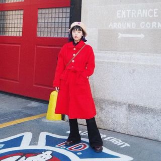 Aymmy in the batty girls - aymmy heroin melton coat