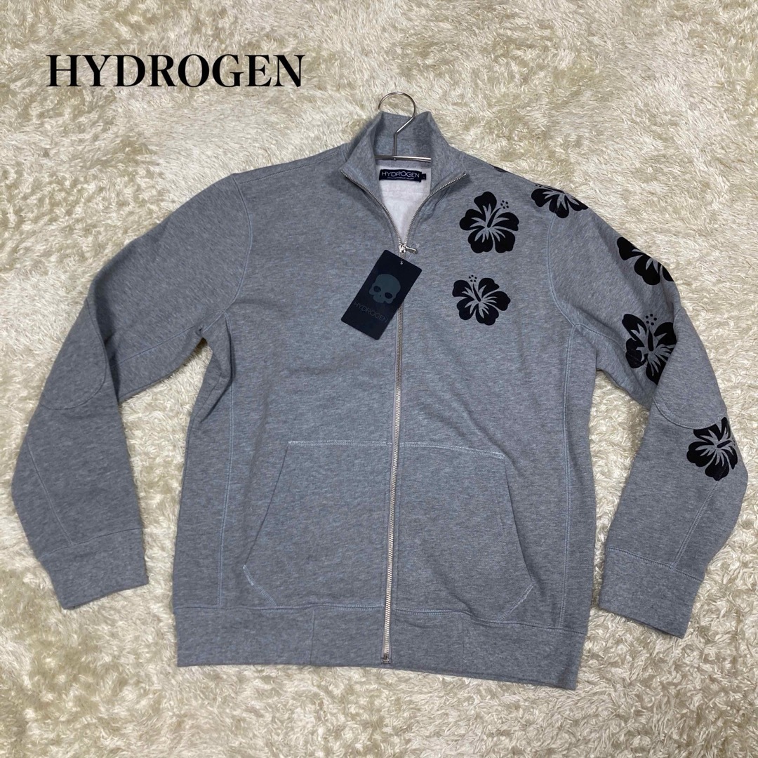 HYDROGEN(ハイドロゲン)のイケおじ確定♪ ハイドロゲン　ジップスウェット　ハイビスカス　裏起毛 メンズのトップス(スウェット)の商品写真