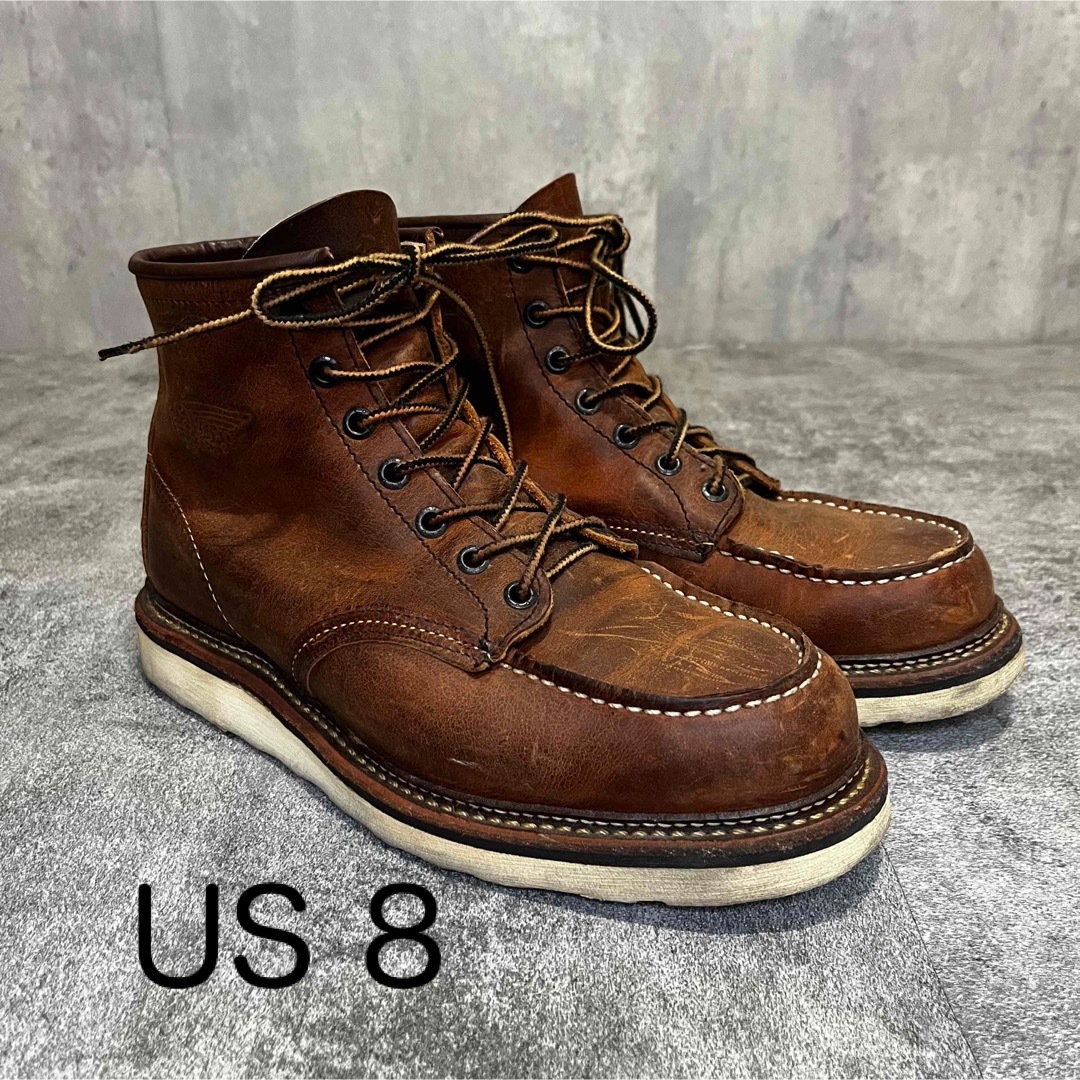 USA製 REDWING(レッドウイング)1907クラシック モック ブーツ靴/シューズ