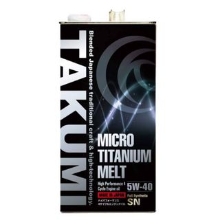 タクミモーターオイル(TAKUMIモーターオイル)の【新品未使用】TAKUMI MICRO TITANIUM MELT 5L(メンテナンス用品)