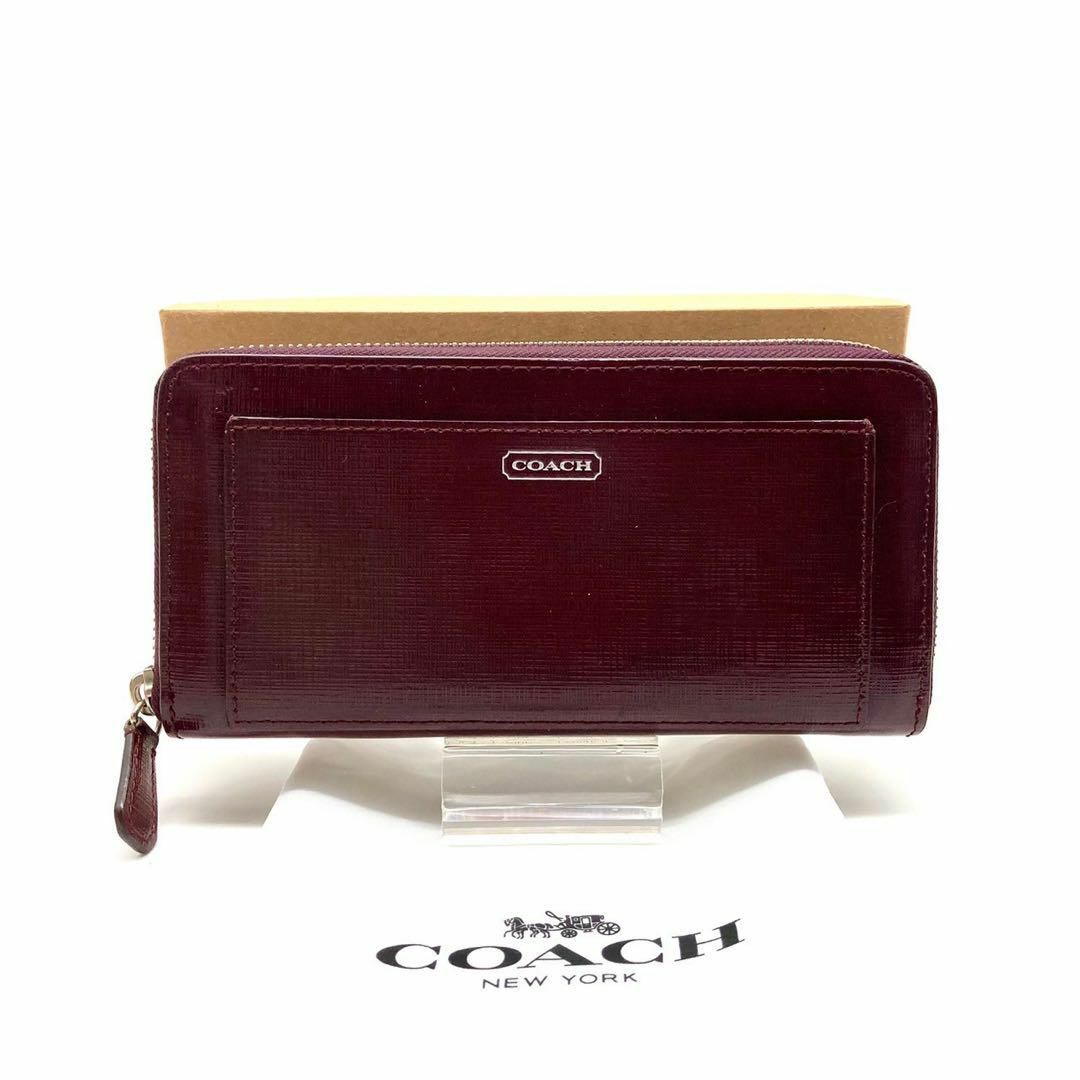 国内正規販売店 beauty 美品 COACH ラウンドファスナー 長財布 本革