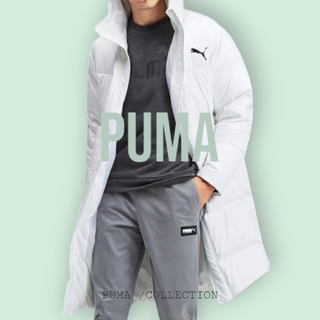 プーマ(PUMA)の【新品.未使用 】PUMA プーマ オーバーサイズ ロング ダウンコート Ｌ(ダウンジャケット)