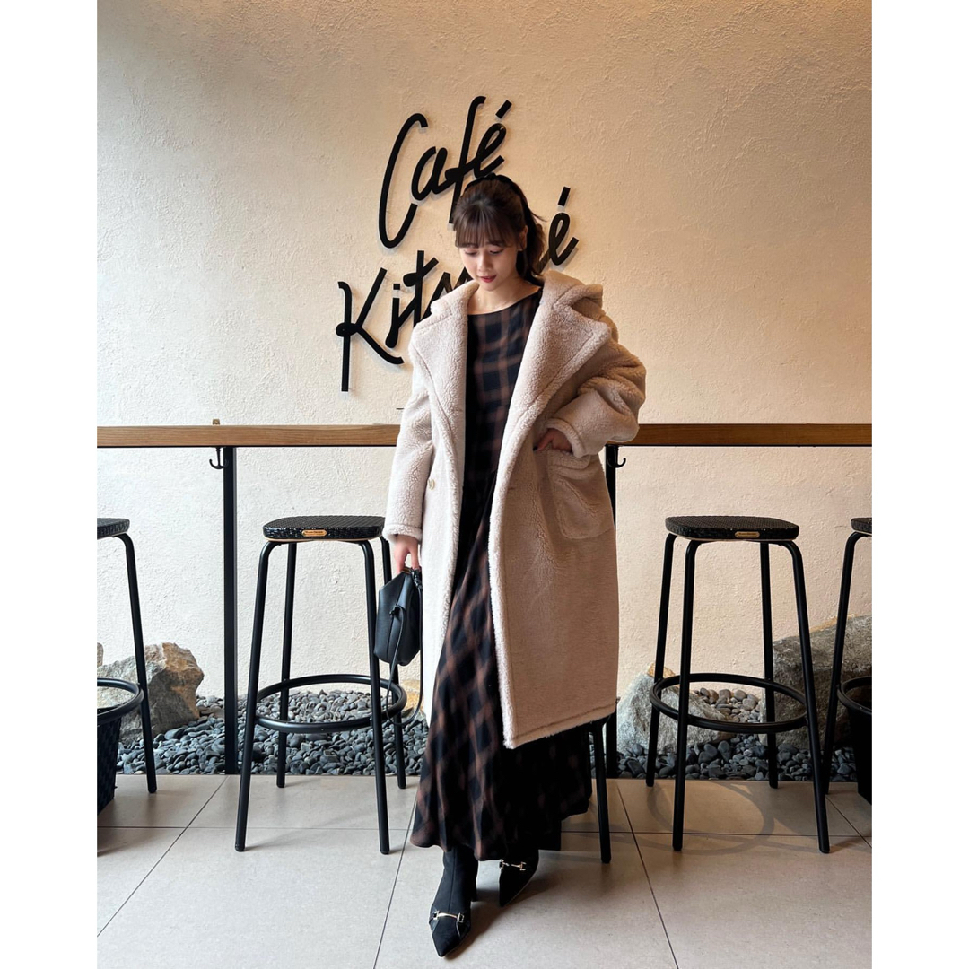 Fleur Shearling Boa Coat