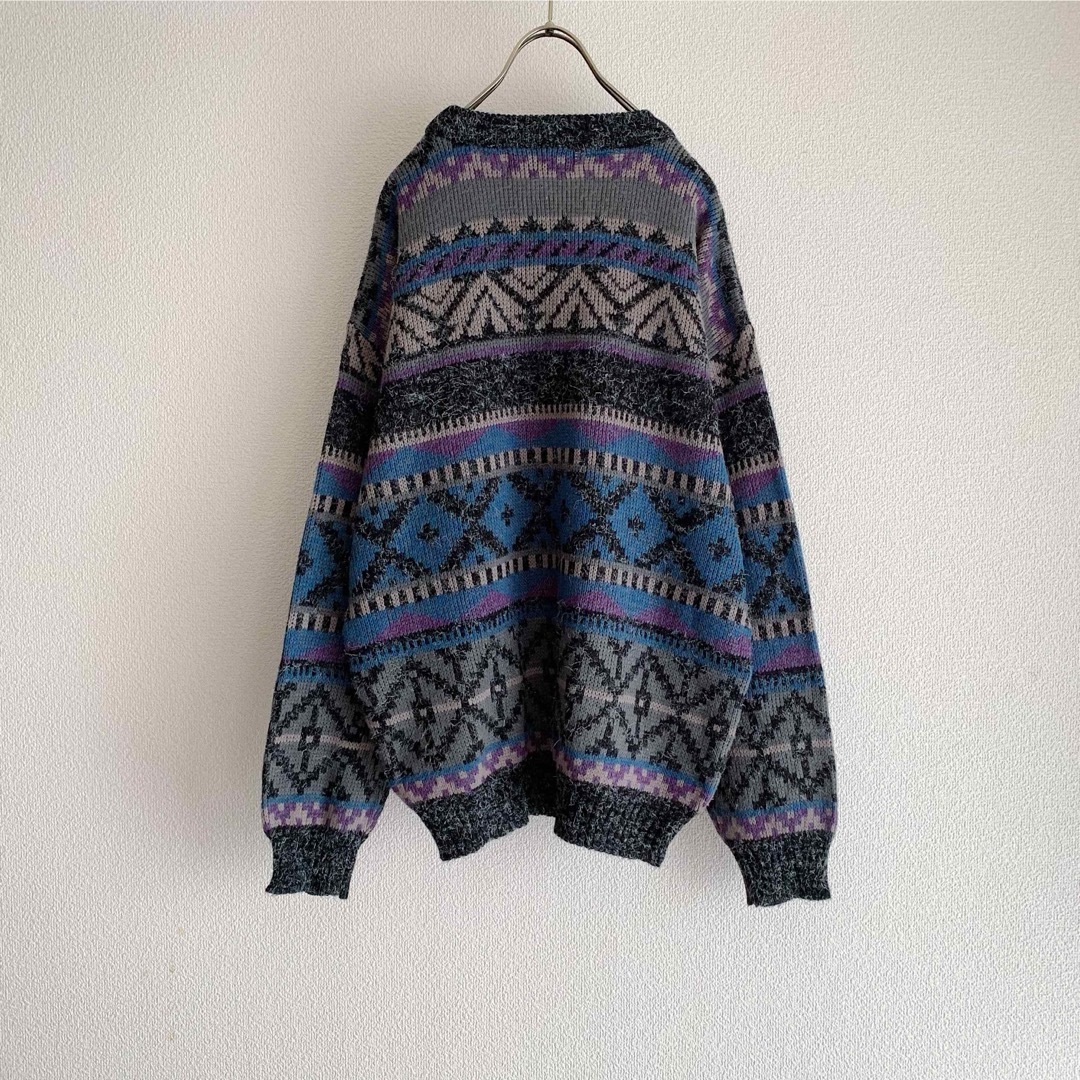 古着 “Zeppelin” Ethnic Design Old Sweater メンズのトップス(ニット/セーター)の商品写真