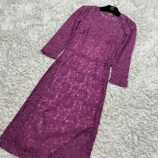 ●美品● Dolce&Gabbana レースワンピース ピンク ドレス(その他ドレス)