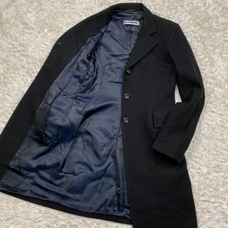 ●美品● JIL SANDER チェスターコート カシミヤ ネイビー レディース