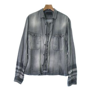 ディーゼルブラックゴールド(DIESEL BLACK GOLD)のDIESEL BLACK GOLD カジュアルシャツ 48(L位) グレー 【古着】【中古】(シャツ)