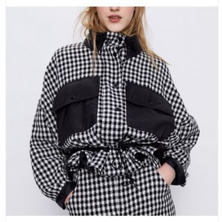 ザラ(ZARA)のZARA  千鳥格子　ジャケット　チェック　アウター(その他)