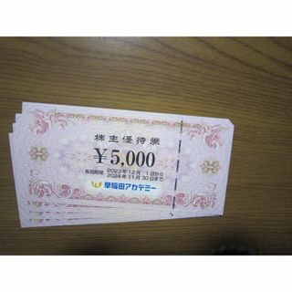 早稲田アカデミー 株主優待 20000円分(その他)