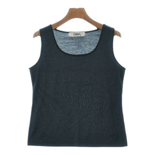 クロエ(Chloe)のChloe クロエ Tシャツ・カットソー 40(M位) 紺 【古着】【中古】(カットソー(半袖/袖なし))