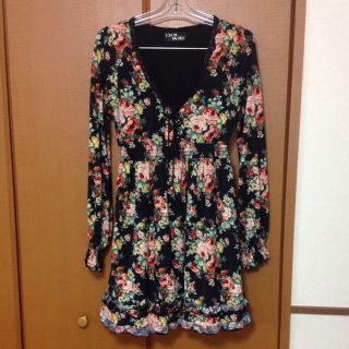 セシルマクビー(CECIL McBEE)のセシルマクビー☆花柄ワンピース☆中古(ミニワンピース)