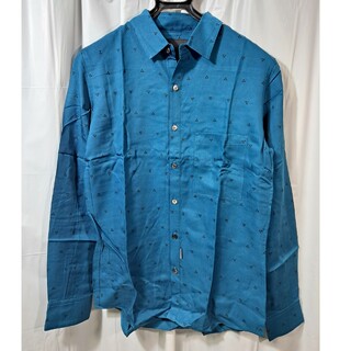 シャリーフ(SHAREEF)の未使用　SHAREEF　キロフ　ロングスリーブシャツ　ブルー　図形(シャツ)