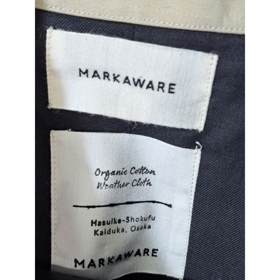 MARKAWEAR(マーカウェア)の未使用　MARKAWARE　ステンカラーコート　ライトベージュ　studious メンズのジャケット/アウター(ステンカラーコート)の商品写真