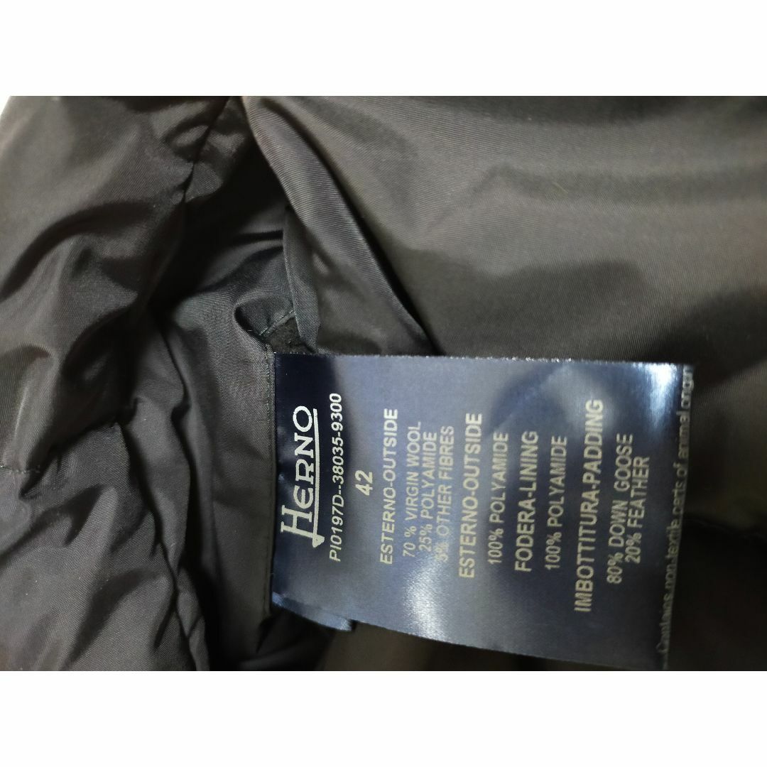 HERNO(ヘルノ)のヘルノ　ニット切り替え　ダウンコート レディースのジャケット/アウター(ダウンコート)の商品写真