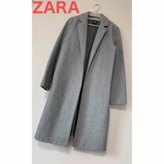 ザラ(ZARA)の☆美品ZARAロングニットコートM☆(ニットコート)