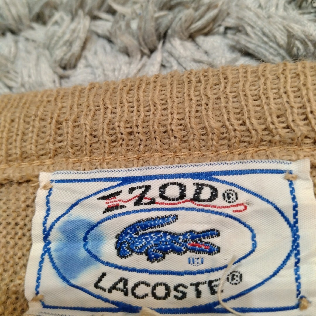 LACOSTE(ラコステ)のIZOD LACOSTE　ラコステ　80s 糸巻きタグ　ヴィンテージ　ニット メンズのトップス(ニット/セーター)の商品写真