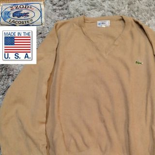 ラコステ(LACOSTE)のIZOD LACOSTE　ラコステ　80s 糸巻きタグ　ヴィンテージ　ニット(ニット/セーター)