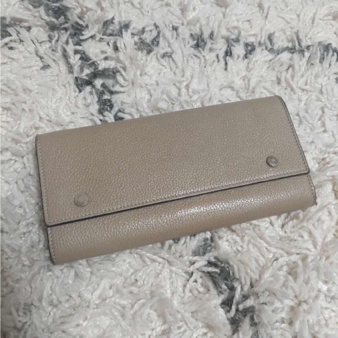 celine - CELINE長財布グレージュレッドバイカラー旧ロゴの通販 by