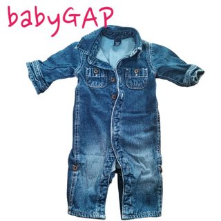 ベビーギャップ(babyGAP)のBabyGAPロンパース、デニム、ギャップ、おしゃれ(ロンパース)