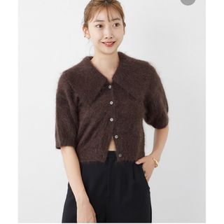 プラージュ(Plage)のPlage Kid Mohair ショートスリーブカーディガン  (カーディガン)