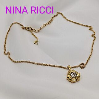 ニナリッチ(NINA RICCI)の極美品✨　ニナリッチ　Nina Ricci　ロゴ　ネックレス　ゴールド　シルバー(ネックレス)