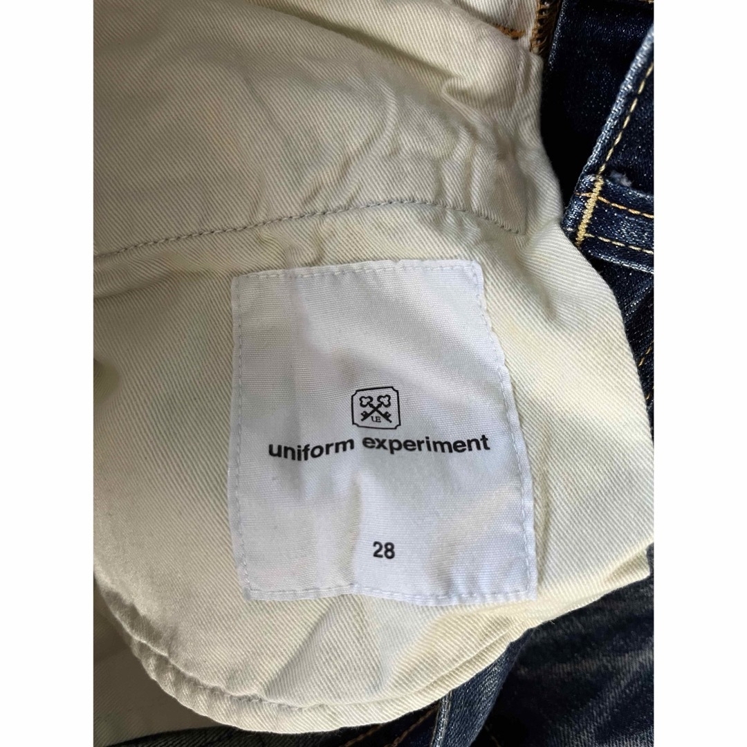 uniform experiment(ユニフォームエクスペリメント)のuniform experiment デニムパンツ 28inch メンズのパンツ(デニム/ジーンズ)の商品写真