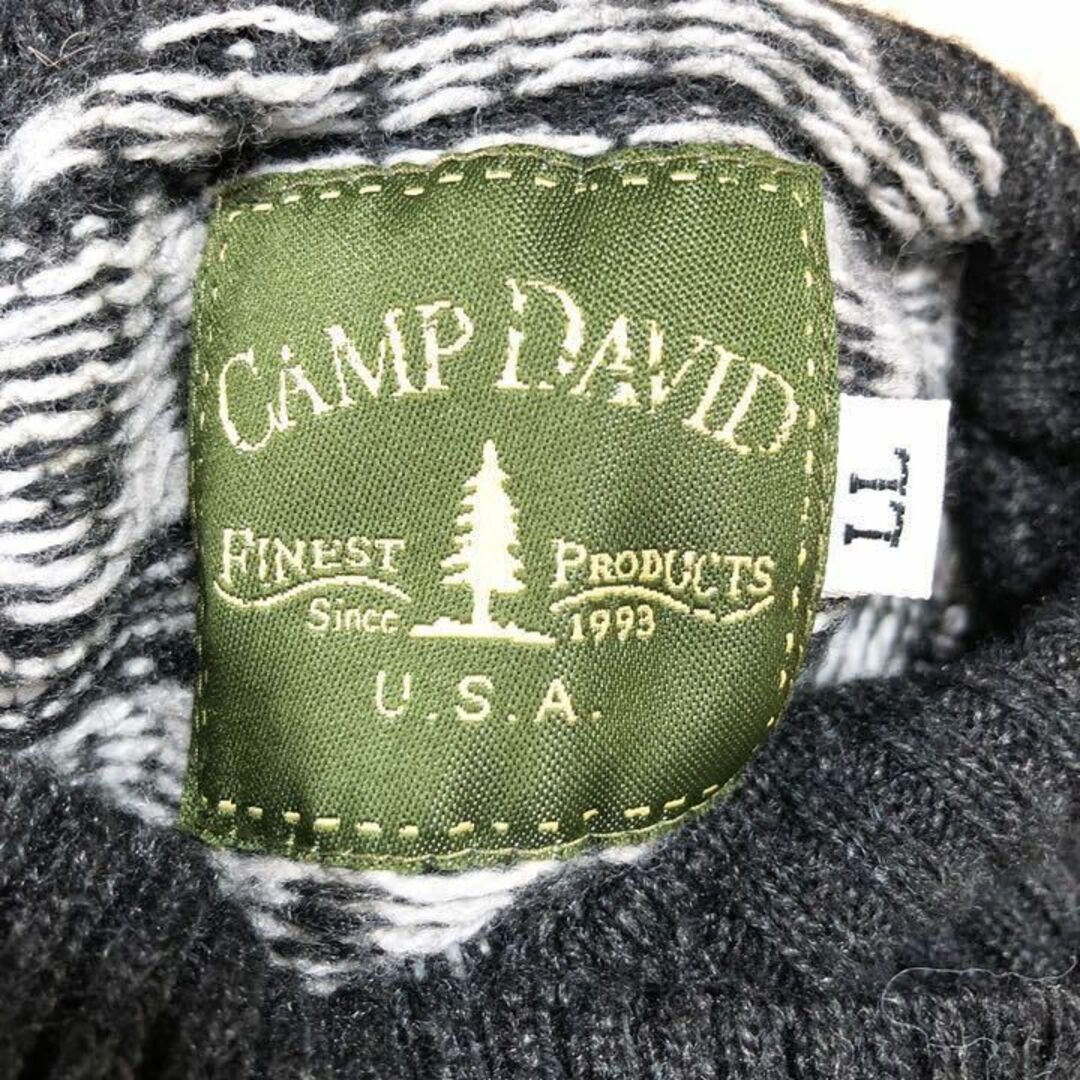 【CAMP DAVID】美品！ノルディック柄ハイネックセーター（LL) メンズのトップス(ニット/セーター)の商品写真