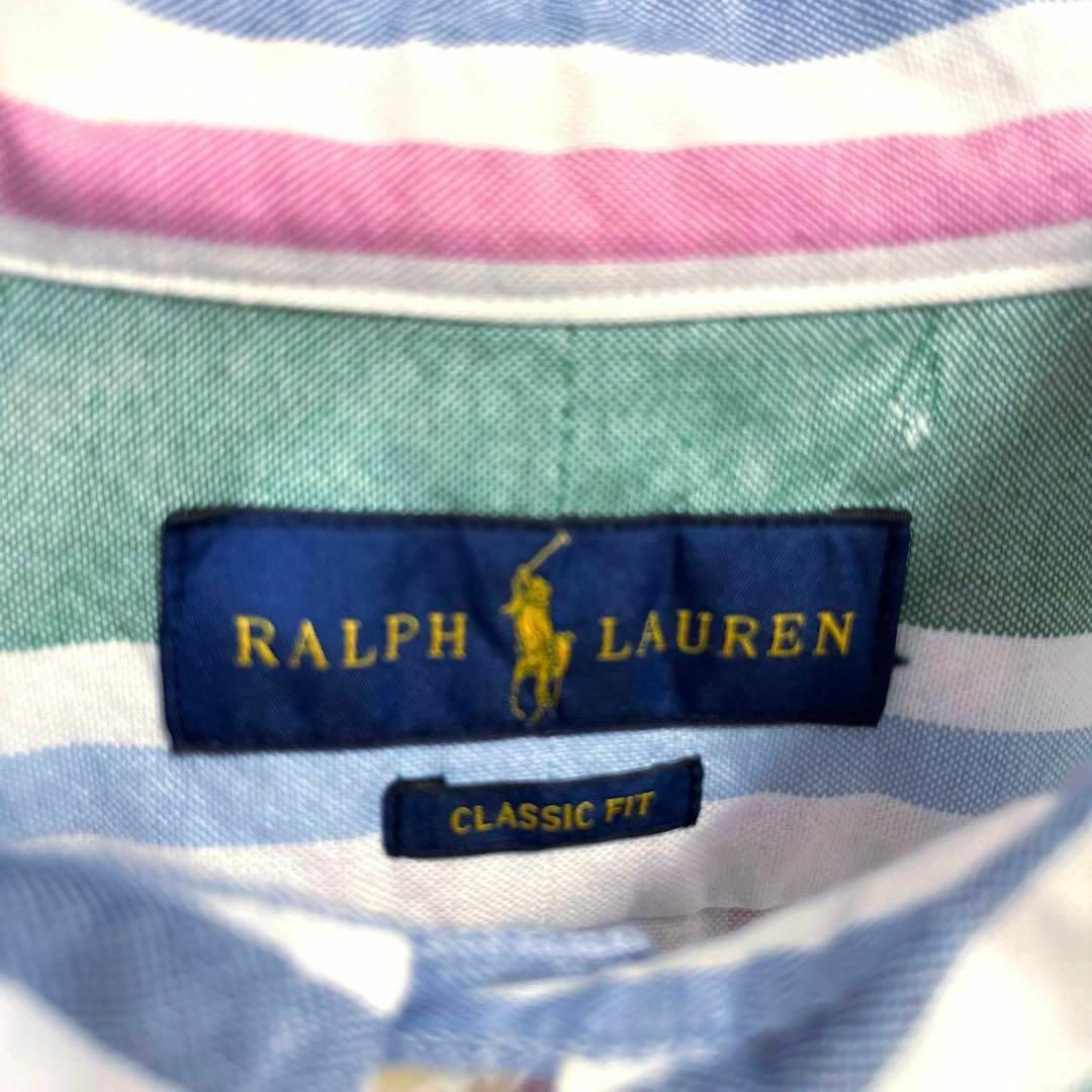 Ralph Lauren - アメリカ古着 ラルフローレン カラーポロ刺繍マルチ