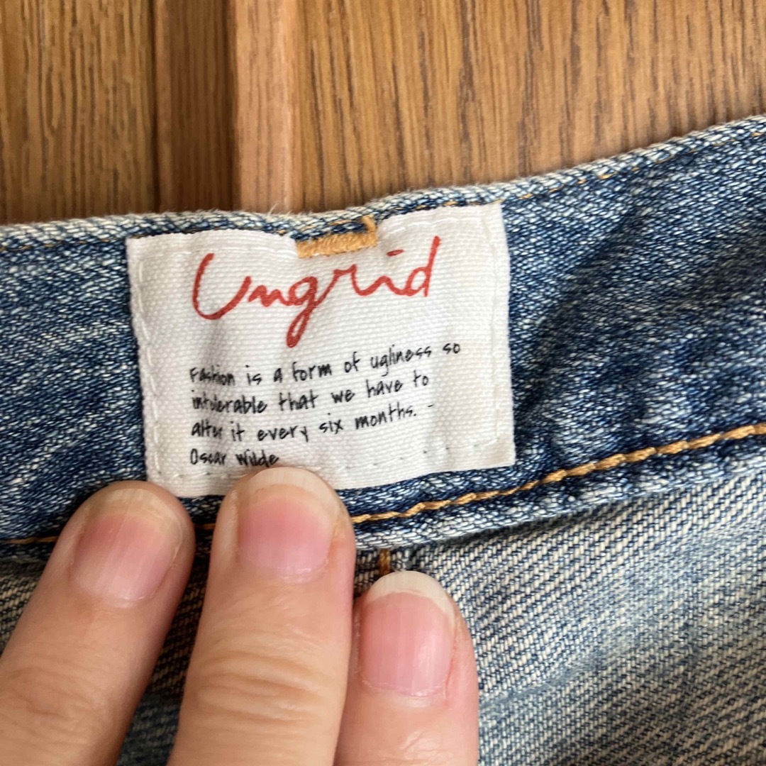 Ungrid(アングリッド)の【Ungrid】デニム　ダメージジーンズ レディースのパンツ(デニム/ジーンズ)の商品写真