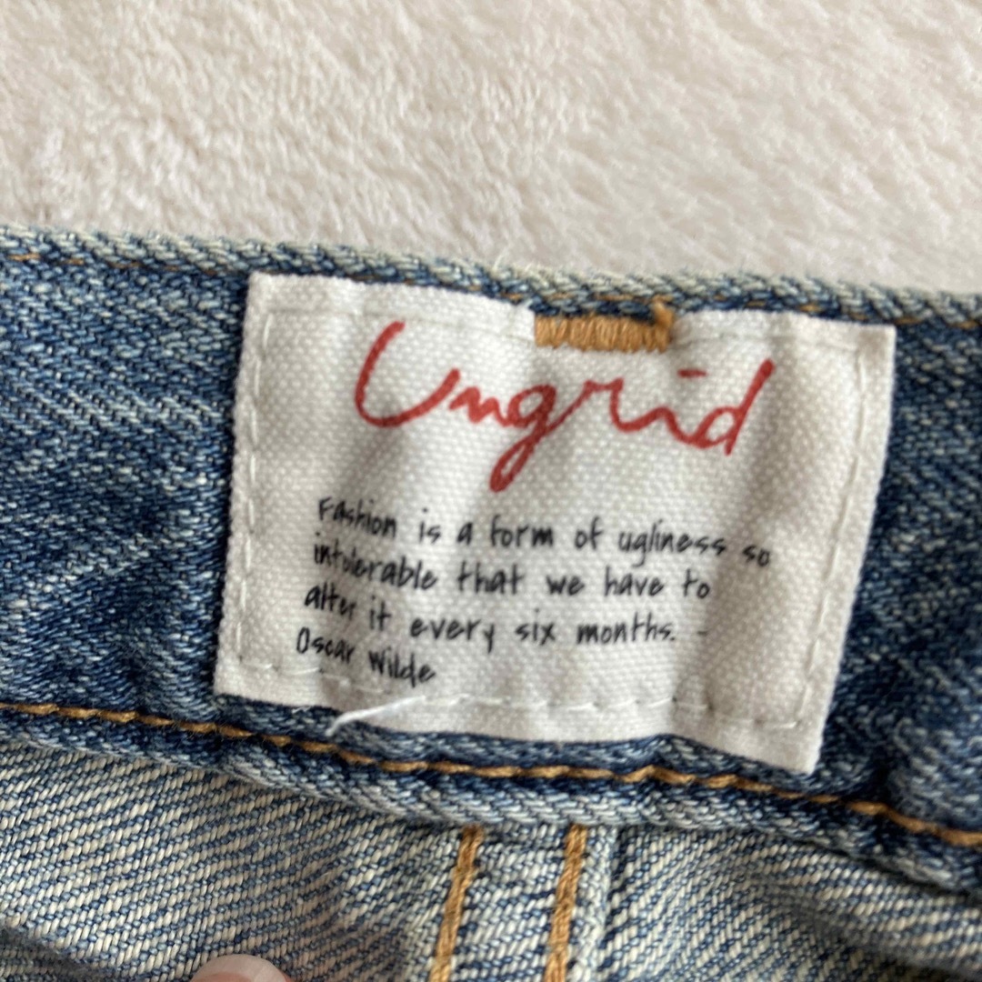 Ungrid(アングリッド)の【Ungrid】デニム　ダメージジーンズ レディースのパンツ(デニム/ジーンズ)の商品写真